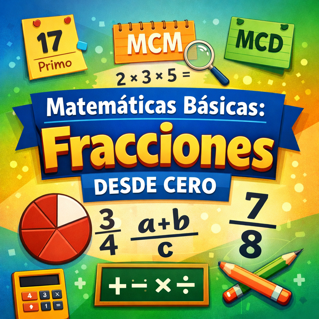 Matemáticas básicas: fracciones desde cero
